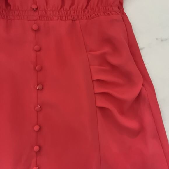 Thakoon Teaberry V neck Dress Sz 6 Coral Pink Effortless Chic Feminine ASOTV - Picture 10 of 12